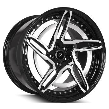 Especial 21inch Gloss Preto 2 PC Forjado Aros de Liga Para Lamborghini Aventador Carro Aros Personalizado Bolt Padrão 5x120