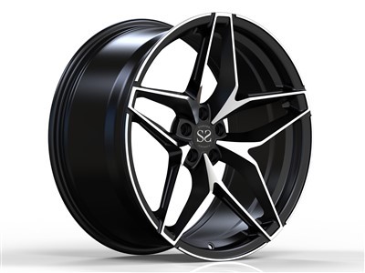 Para Alfa Romeo Black Machine Face Monobloco de 21 polegadas Jantes de rodas forjadas de 1 peça