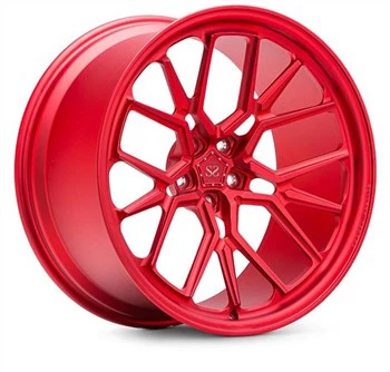 Roda monobloco forjada M3 Candy vermelho com raios leves para personalização